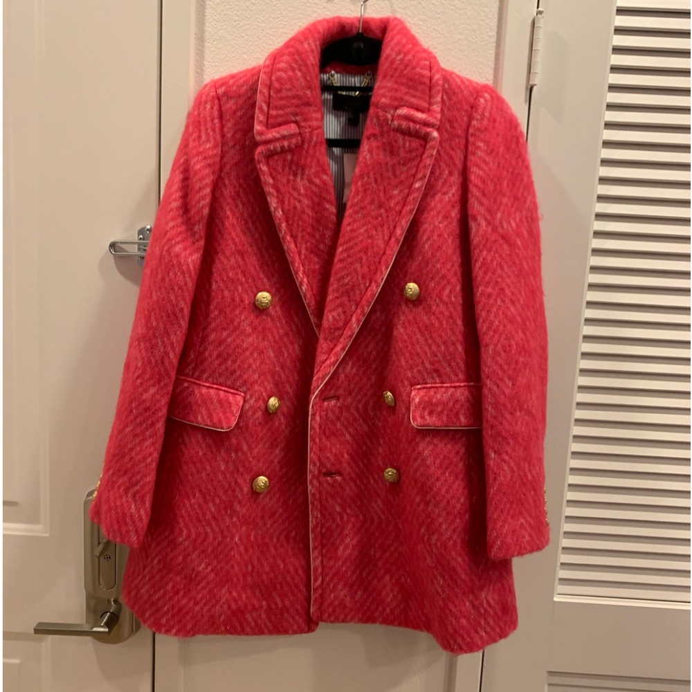 J Crew NWT Never Worn Pink Pea Coat